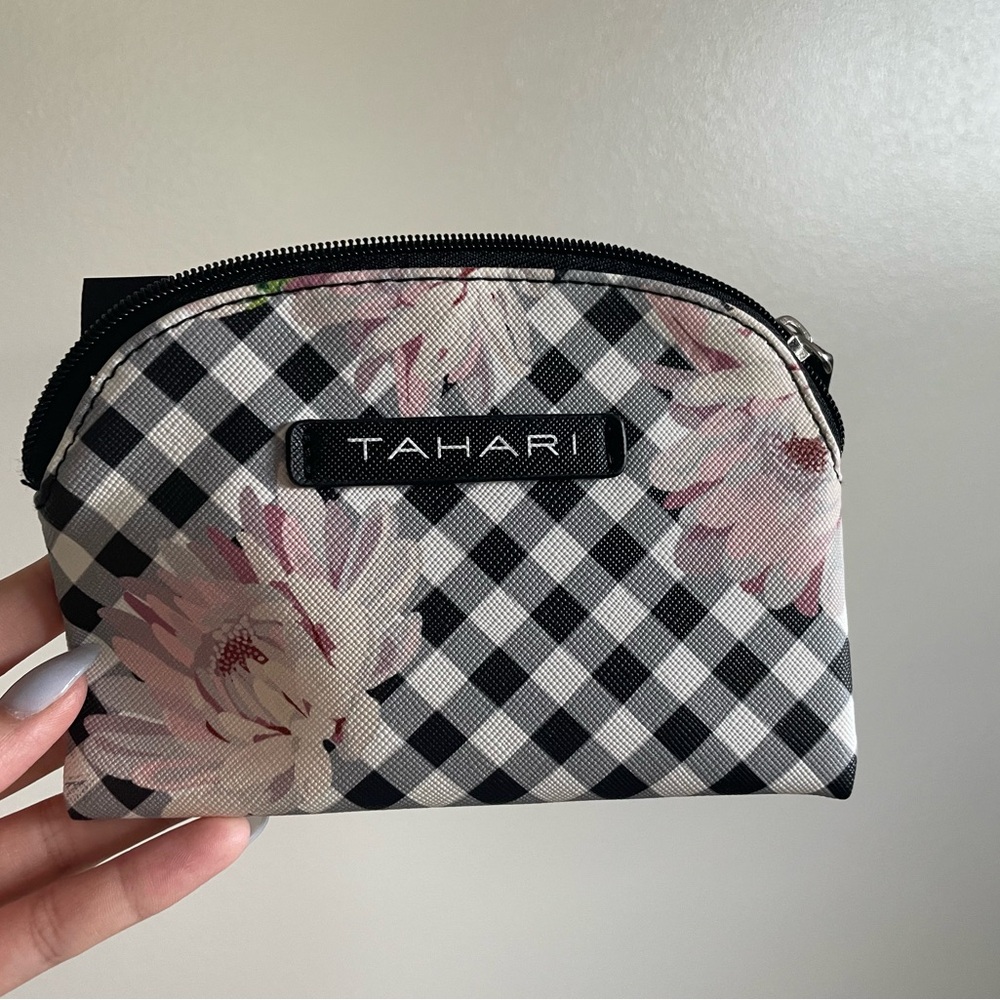 Tahari Floral and Black Wallet Pouch